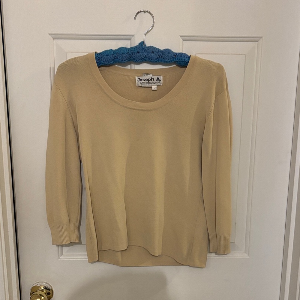 Joseph A Tan Knit Top